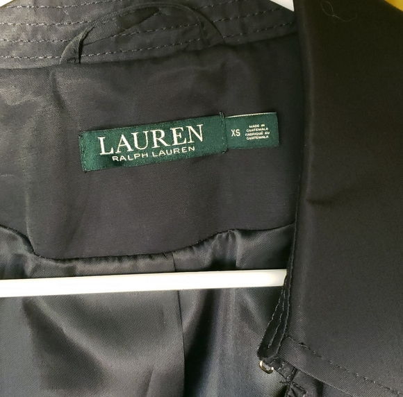 NWOT Lauren Ralph Lauren Navy Trench Coat - Picture 3 of 5